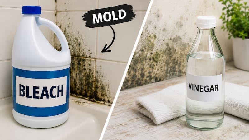 Choosing the right cleaner can help remove mold more effectively and prevent it from returning.