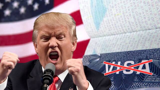 Medida nacional: Estados Unidos revocará la visa americana de todos los inmigrantes que no figuren en este listado