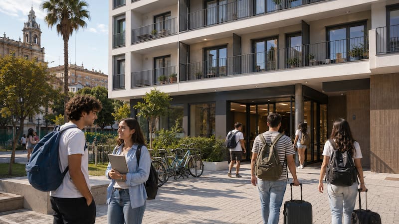 Vivienda prepara ayudas de 45 millones para crear 1525 alojamientos universitarios asequibles: estas son las 7 ciudades (foto: ChatGPT)
