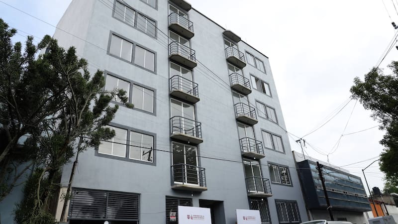 Edificio residencial INVI. Cursa en el Congreso de la CDMX una iniciativa de reforma a la Ley de Vivienda.