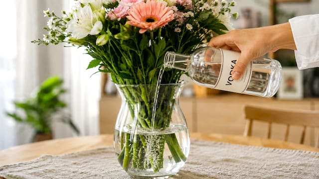 Diluir vodka en el agua del florero: para qué sirve y por qué lo recomiendan