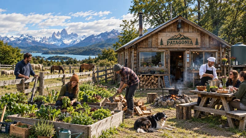 Buscan voluntarios españoles para vivir gratis en la Patagonia: ofrecen alojamiento y comida a cambio de trabajar 30 horas a la semana