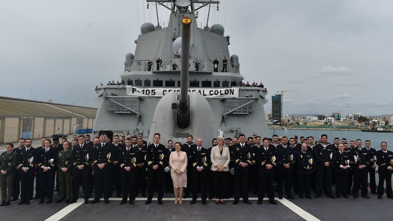 Volvió la fragata más avanzada de la Armada: fue producida en el país y es el orgullo nacional. Foto: EFE