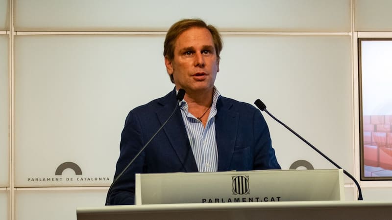 Joan Garriga, presidente de Vox en Barcelona y portavoz en el Parlament. Foto: Vox