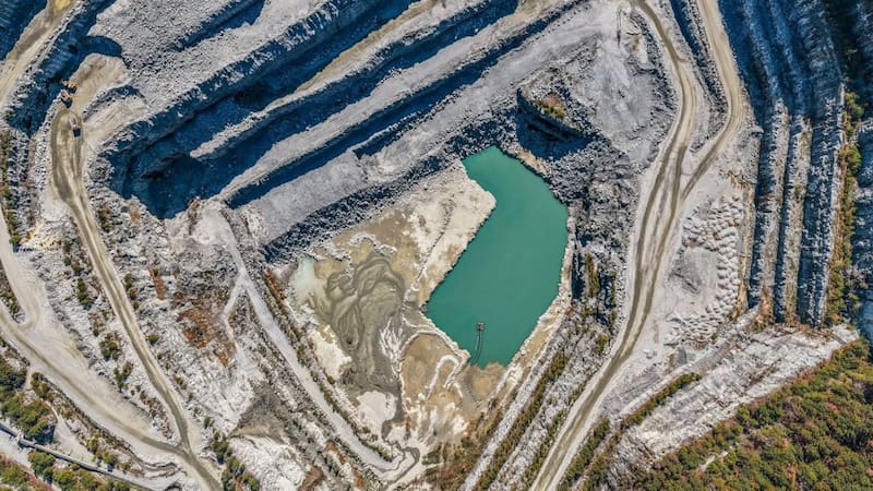 Propiedad en litigio de Vulcan Materials en Quintana Roo.
