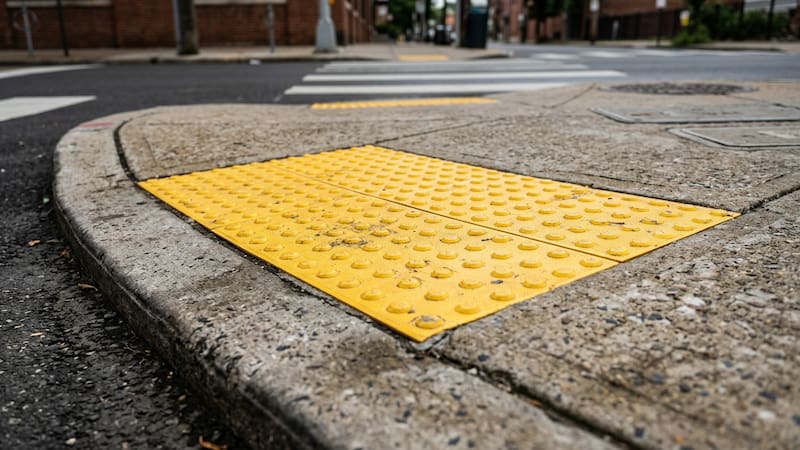 What are the yellow bumps at street corners for? The reason behind them that many people don’t know