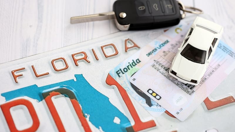 Who must renew Florida driver's license in person and what document they will have to present