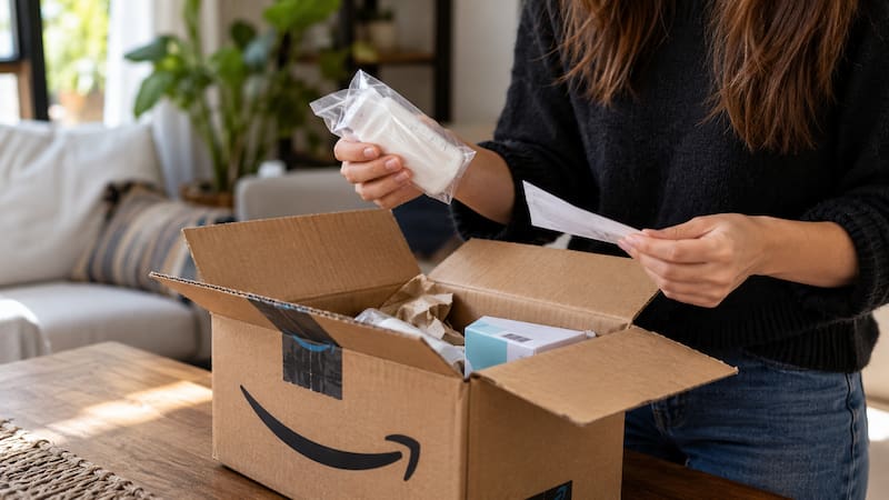 Why can scanning a QR code inside the package be dangerous?
