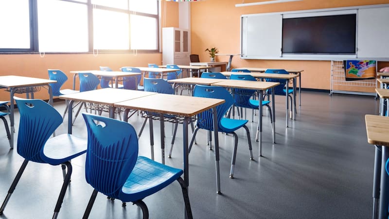 Why will these Brookfield School students have classes on Monday, October 12?