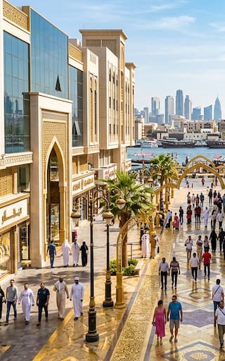 Ya es oficial: Dubái tendrá la primera calle de oro del mundo y estará rodeada por más de 1.000 tiendas