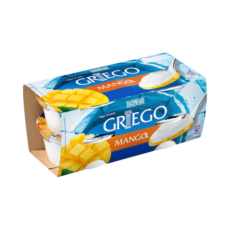 Con una base de mango natural y yogur cremoso por encima, este postre combina sabor y frescura en un solo vasito.