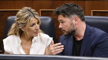 Yolanda Díaz respalda la propuesta de Rufián para unir a la izquierda de cara a las próximas elecciones