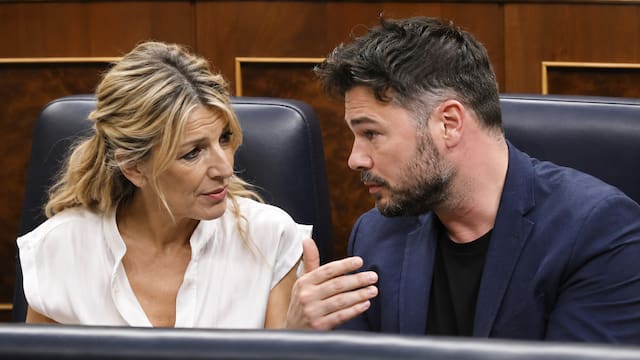 Yolanda Díaz respalda la propuesta de Rufián para unir a la izquierda de cara a las próximas elecciones