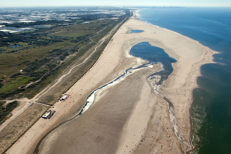 Zandmotor vlucht en 2016.
