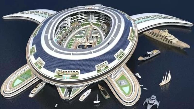 Zarpa el crucero más grande del mundo: tiene forma de tortuga marina, capacidad para 60.000 pasajeros, shoppings con piletas y 500 metros de largo
Fuente: weekend