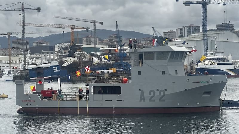 Zarpó el nuevo buque auxiliar de la Armada que fue producido en el país y es el orgullo nacional. Foto: Ministerio de Defensa