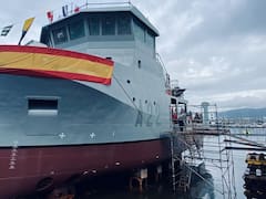Zarpó el nuevo buque auxiliar de la Armada que fue producido en el país y es el orgullo nacional