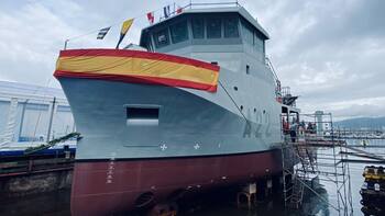Zarpó el nuevo buque auxiliar de la Armada que fue producido en el país y es el orgullo nacional