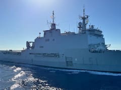 Zarpó uno de los buques anfibios más grandes de la Armada que fue construido en el país y es el orgullo nacional