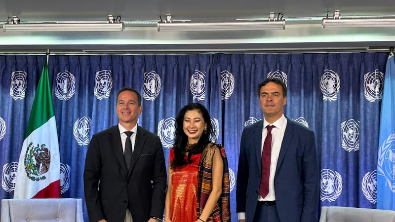 Funcionarios de Zurich Foundation y Naciones Unidas México.